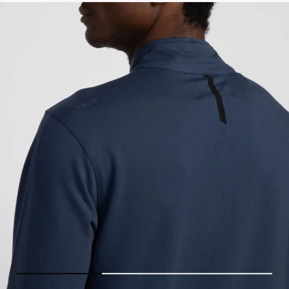 True Linkswear - All Day Quarter Zip Navy Blue Sweatshirt - Size XXL